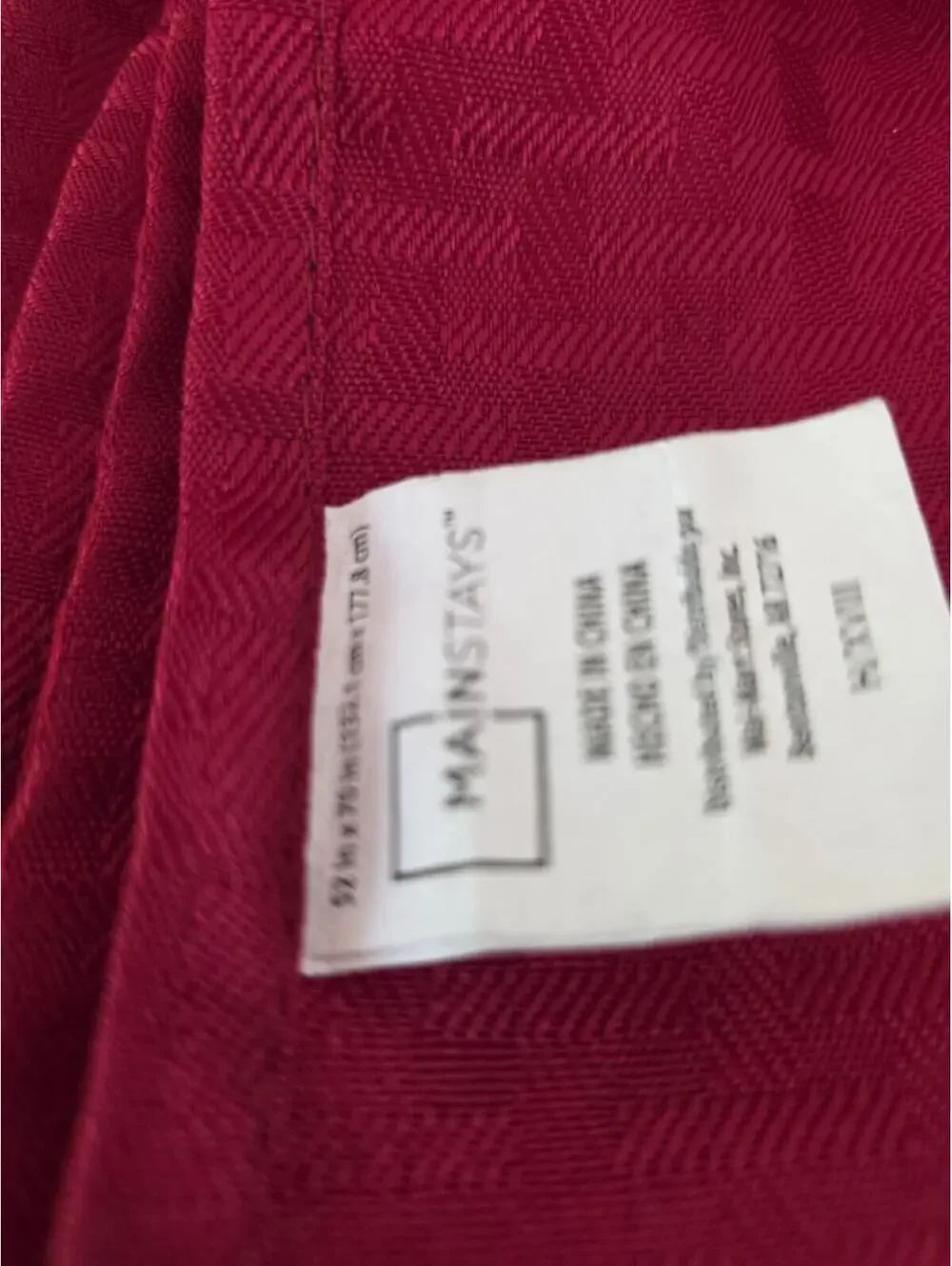 Mainstays Red Rectangular Tablecloth 52 x 70 in [COPY]